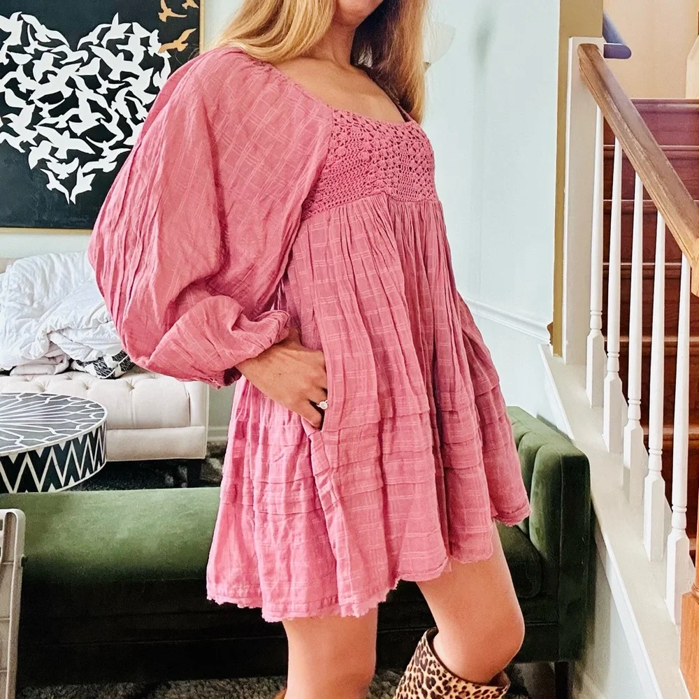 Free People dried current Ari Mini Dress